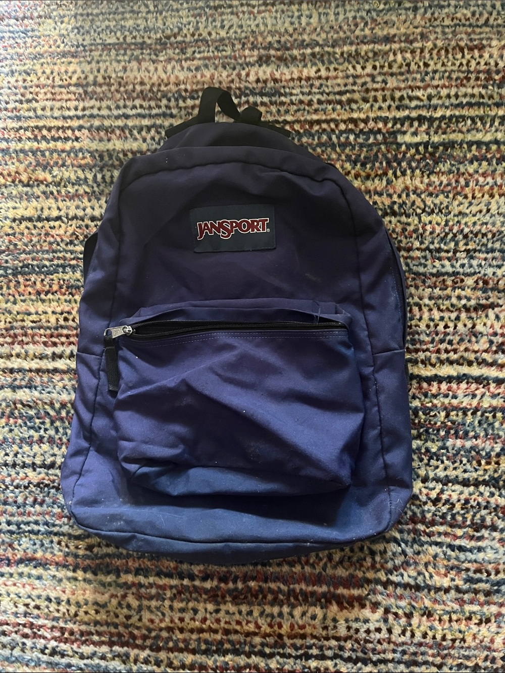 Navy Jansport Backpack